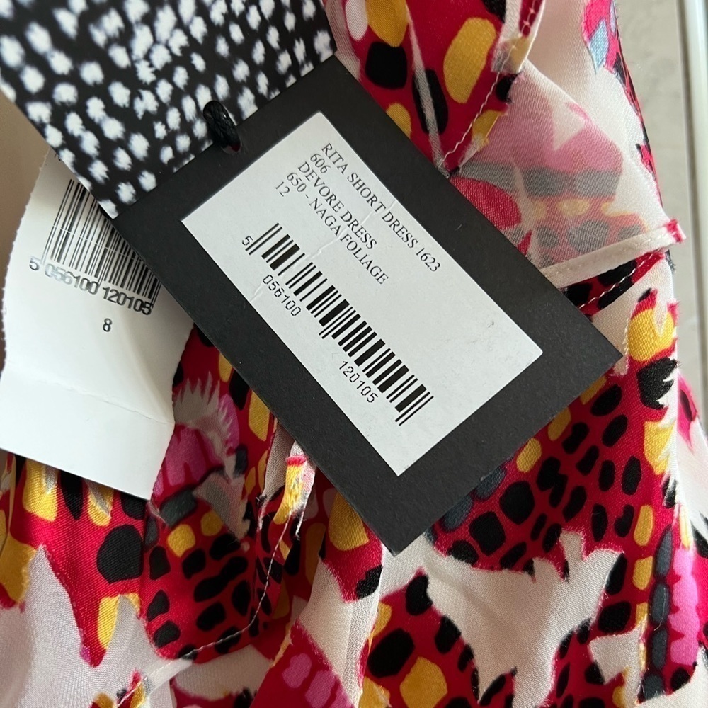 Saloni - Rita Ruffled Printed Devoré Satin And Chiffon Midi Dress - Picture 4 of 14